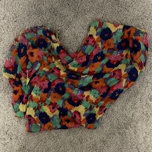 Shoshanna Vibrant Floral Scarf in Multicolor